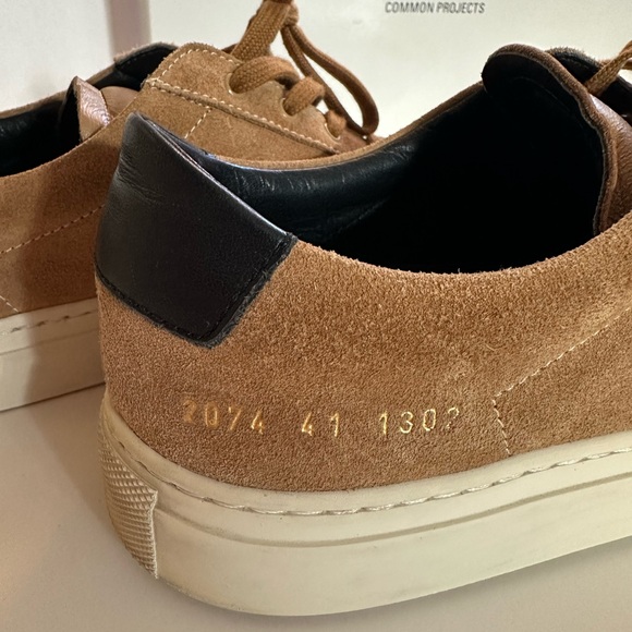 SOLD Common Projects Retro Low Suede Tan Size 41 Mens - Picture 9 of 10